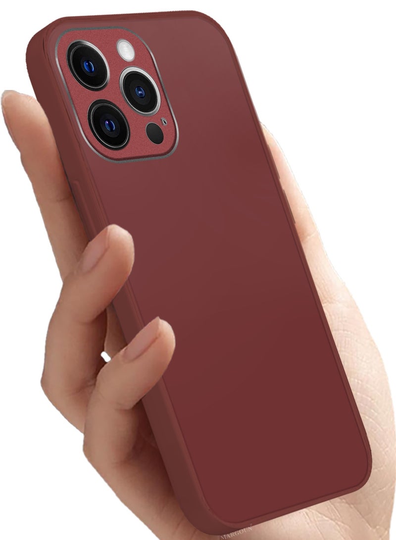 CATANES HiCool Glossy Hard TPU Case for iPhone 12 Pro - Full Coverage , Anti Finger Print , Anti Yellowing , Shockproof Slim Fit Design- Red - Image 4